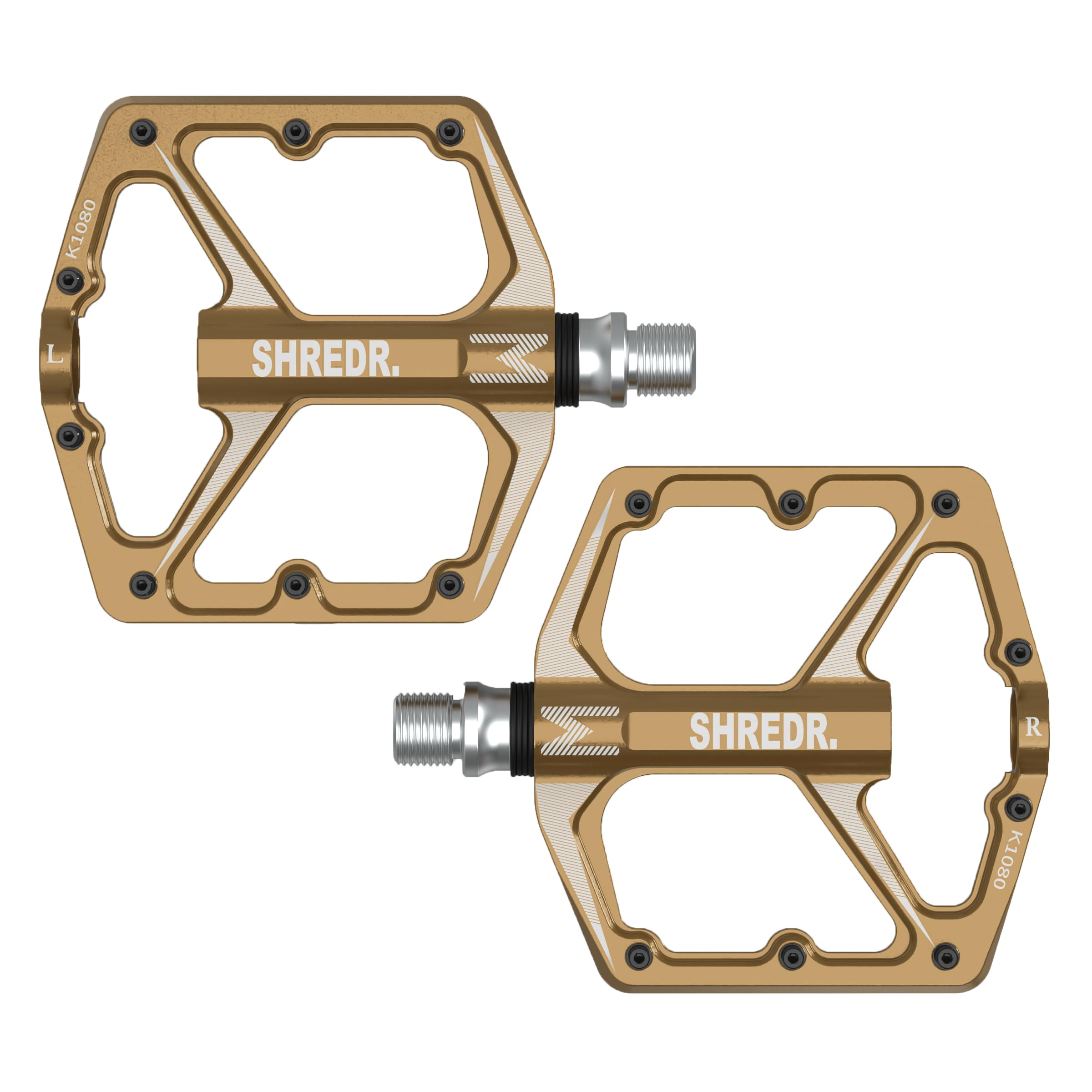 Ryzr Flat Pedale für MTB | Superleichte Flatpedals fürs Mountainbike | In 9 Farben | Superleicht: 320gr. pro Paar