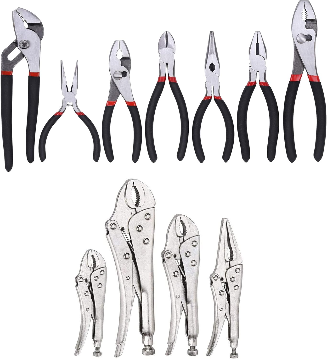FASTPRO 7-piece Utility Pliers Set & 4-piece Locking Pliers Set