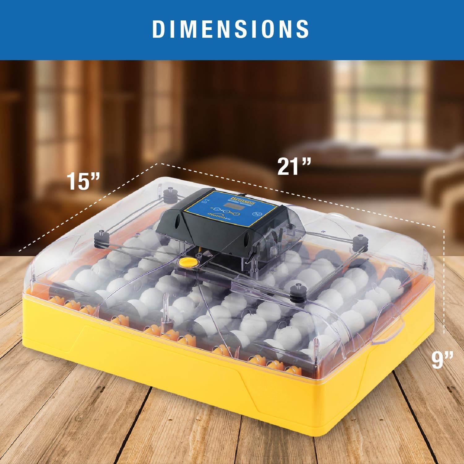 Brinsea Ovation 56 EX Bird Egg Incubator Bundle with Automatic Egg Turning for 56 Chicken, Duck, Other Bird Eggs, Plus 6 Corrugated Cardboard Disposable Hatching Mats