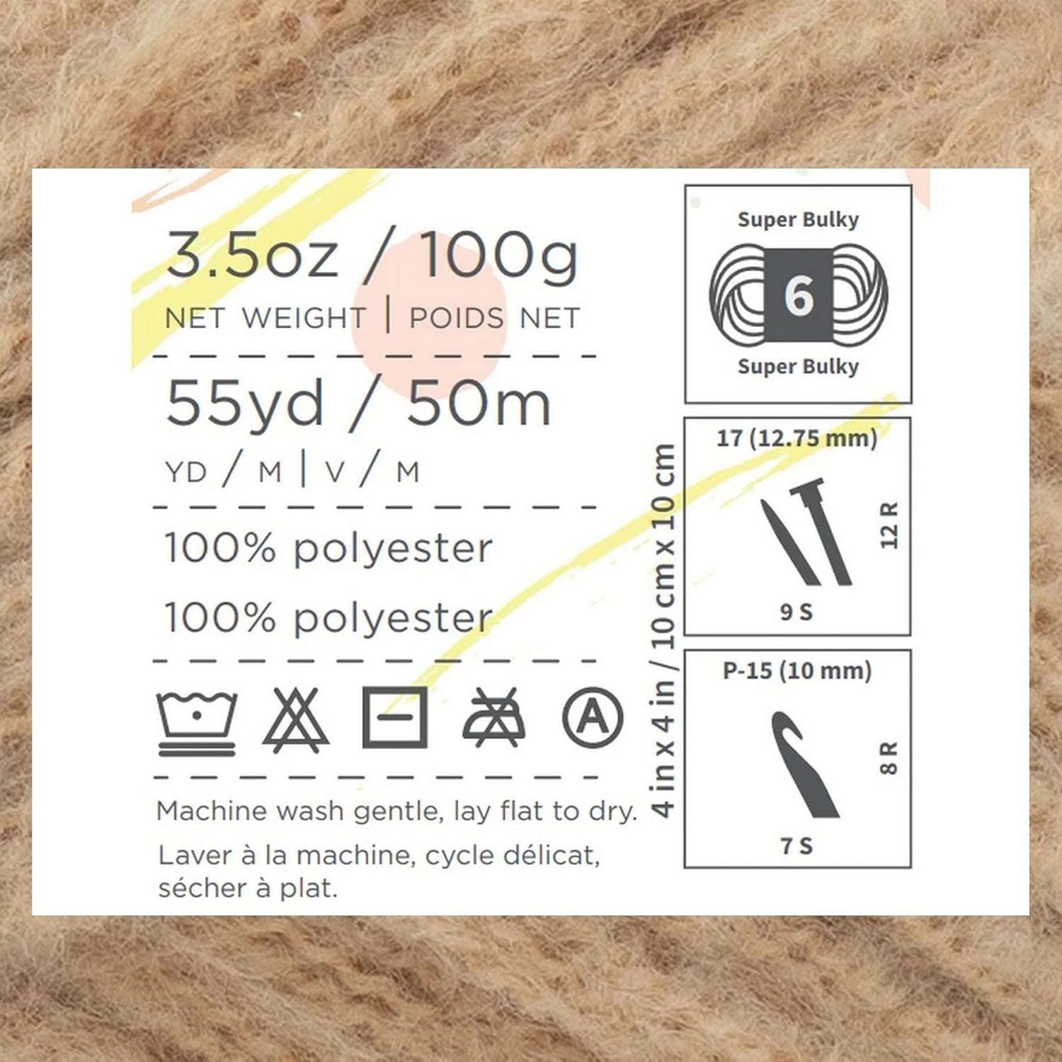 Lion Brand Feels Like Butta Thick & Quick Olive 155-172 (3-Skeins - Same Dye Lot) Weight S Bulky #6 Polyester Yarn for Crocheting and Knitting with Project Bag