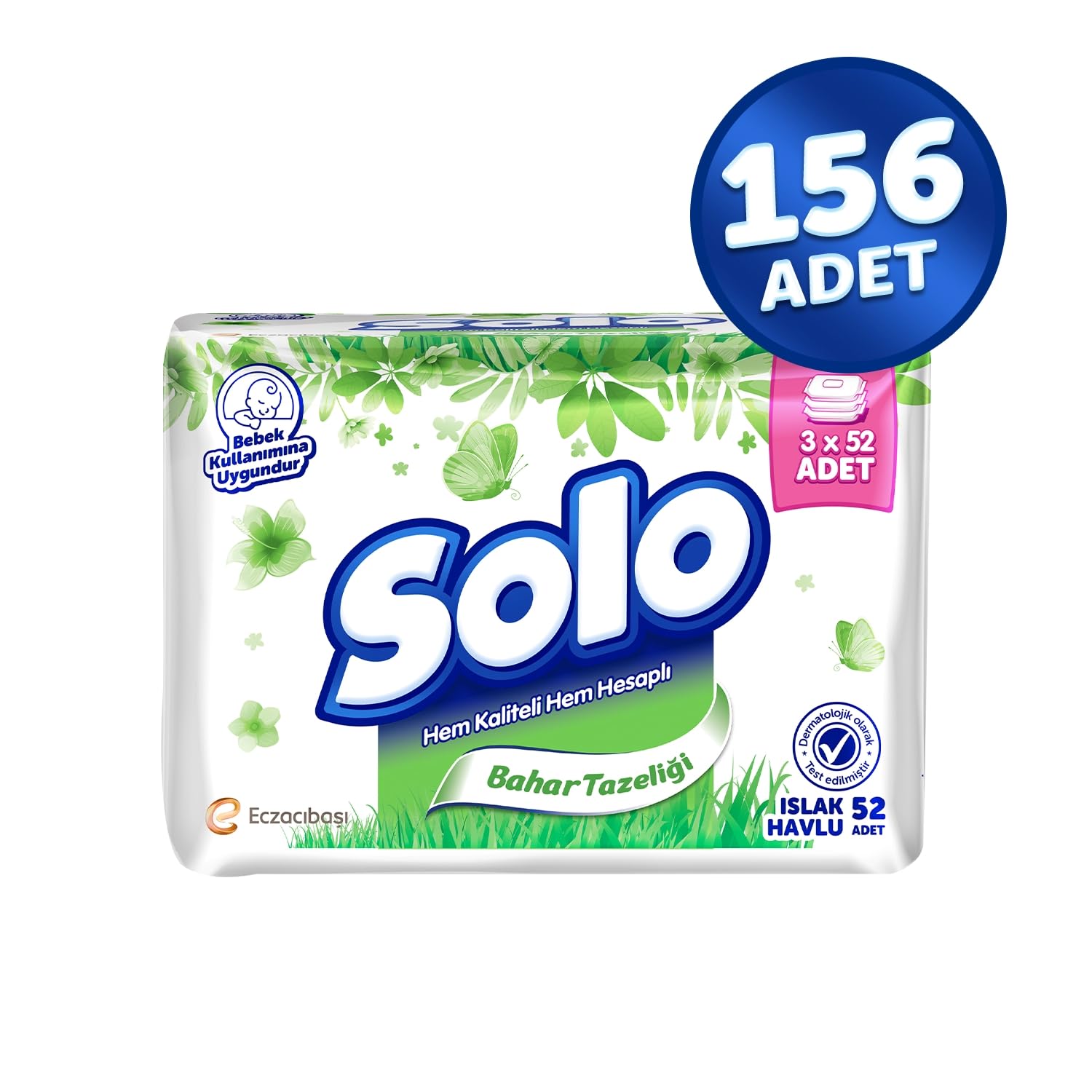 Solo Islak Havlu 3*52 Yaprak