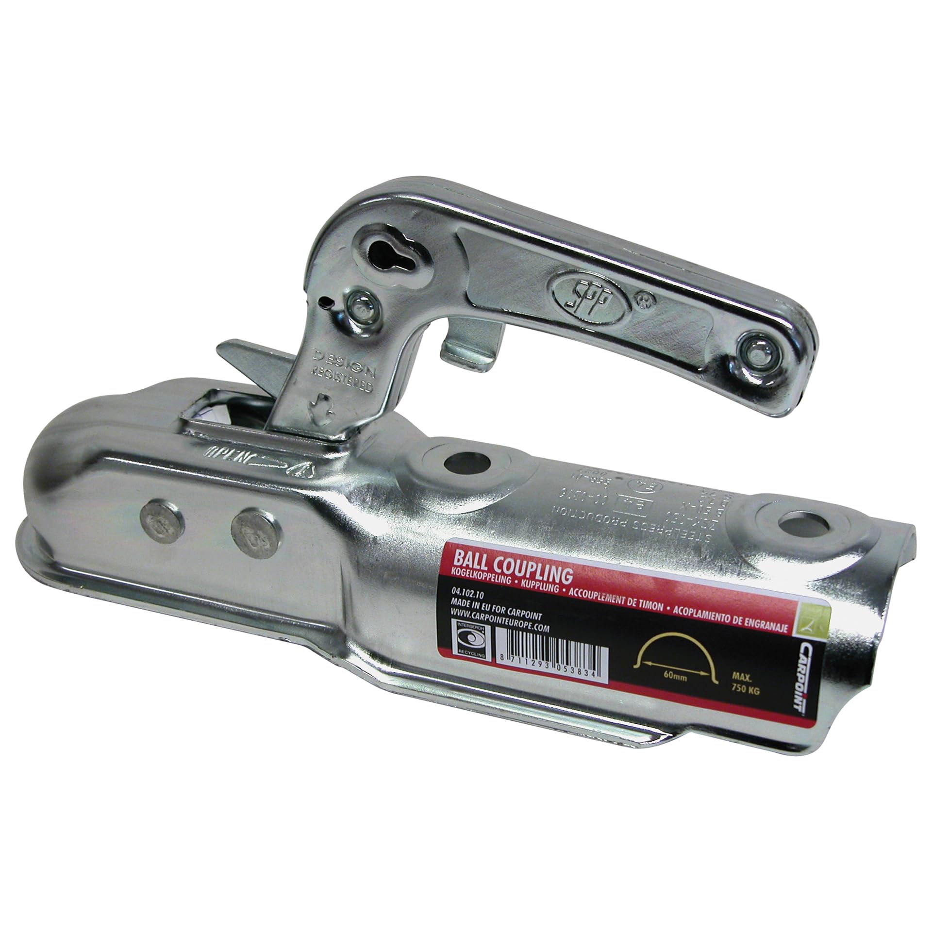 Carpoint 0410210 Kupplung 60 mm, 750 kg Rund