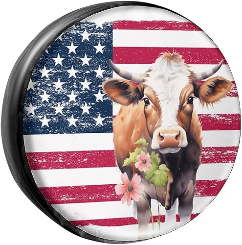 Miniatura 8 de Foruidea Wolf - Cubierta de neumático de repuesto de cuero sintético para ruedas, para remolques, vehículos recreativos, SUV y muchos vehículos, 16