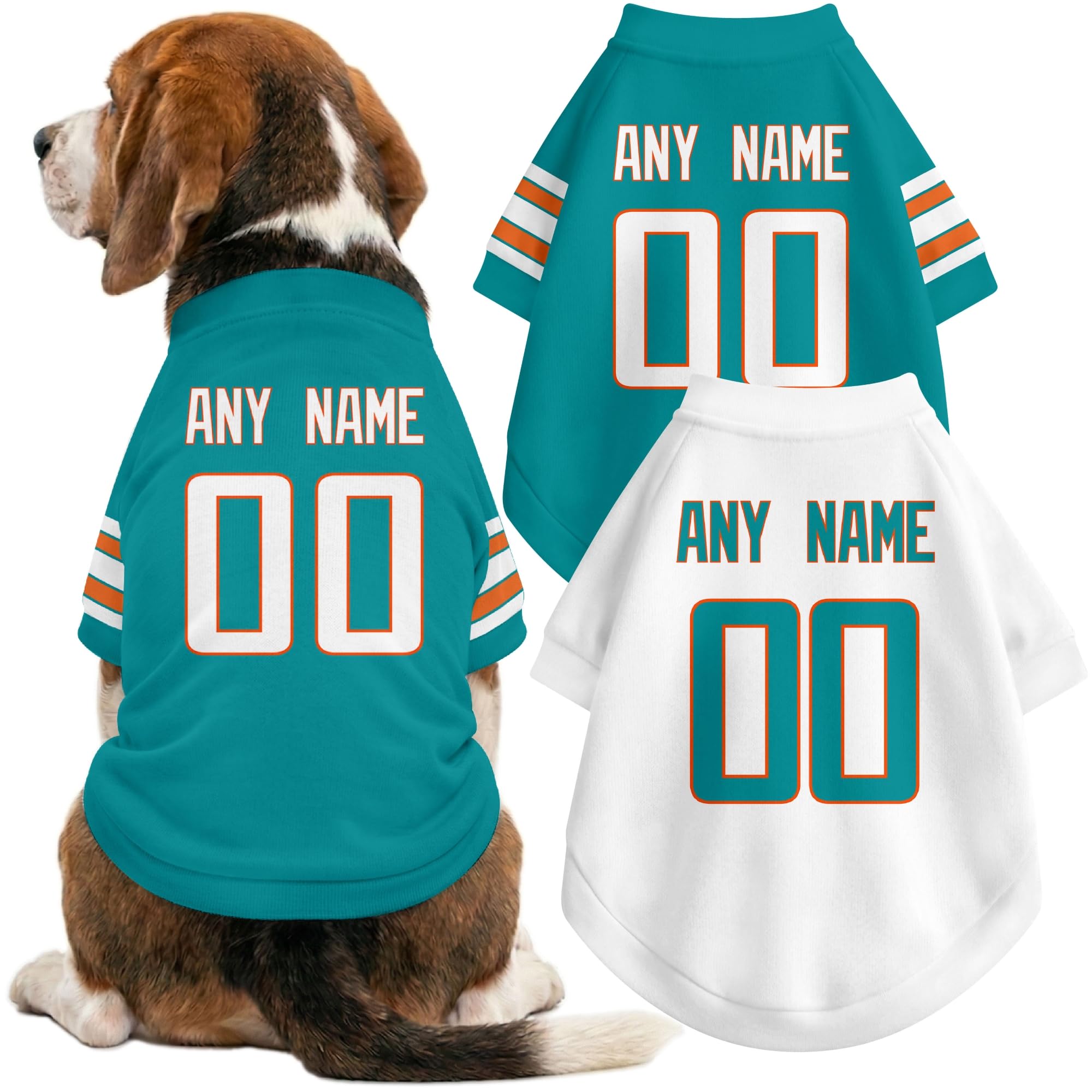 Miami Dog Clothes Custom Name Number T Shirt for Dog Gifts