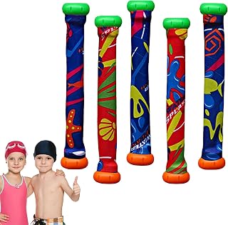 Richolyn 5 Pcs Underwater Diving Toys, Dive Sticks Swimming Pool Toy, Underwater Sinking Swimming Pool Toy, Swimming Pool Dive Sticks For Kids