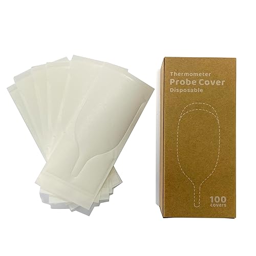 Miniatura 5 de Funda desechable para termómetros rectales - Especial para pantalla grande y sonda corta Termómetros rectales para bebés/mascotas (Fundas - 100