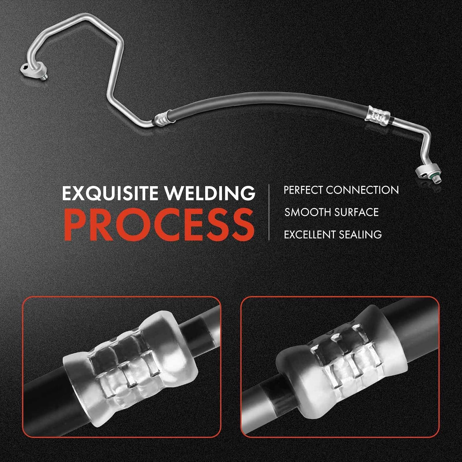 A-Premium A/C Discharge Line Hose Assembly Compatible with Toyota Tacoma, 2005-2015, 4.0L, Compressor to Condenser