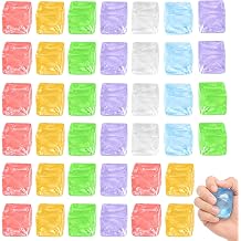 40Pcs Squishy Cubes, Sugar Cube Squishy Set, Random Colours, Sensory Ice Cube Shapes for Desk and Travel