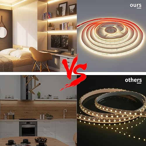 Miniatura 2 de Kit de luces LED de espejo de tocador de 5500 K, espejo de tocador, espejo plano, guardarropa, cocina, gabinete de vino, kit de tira flexible