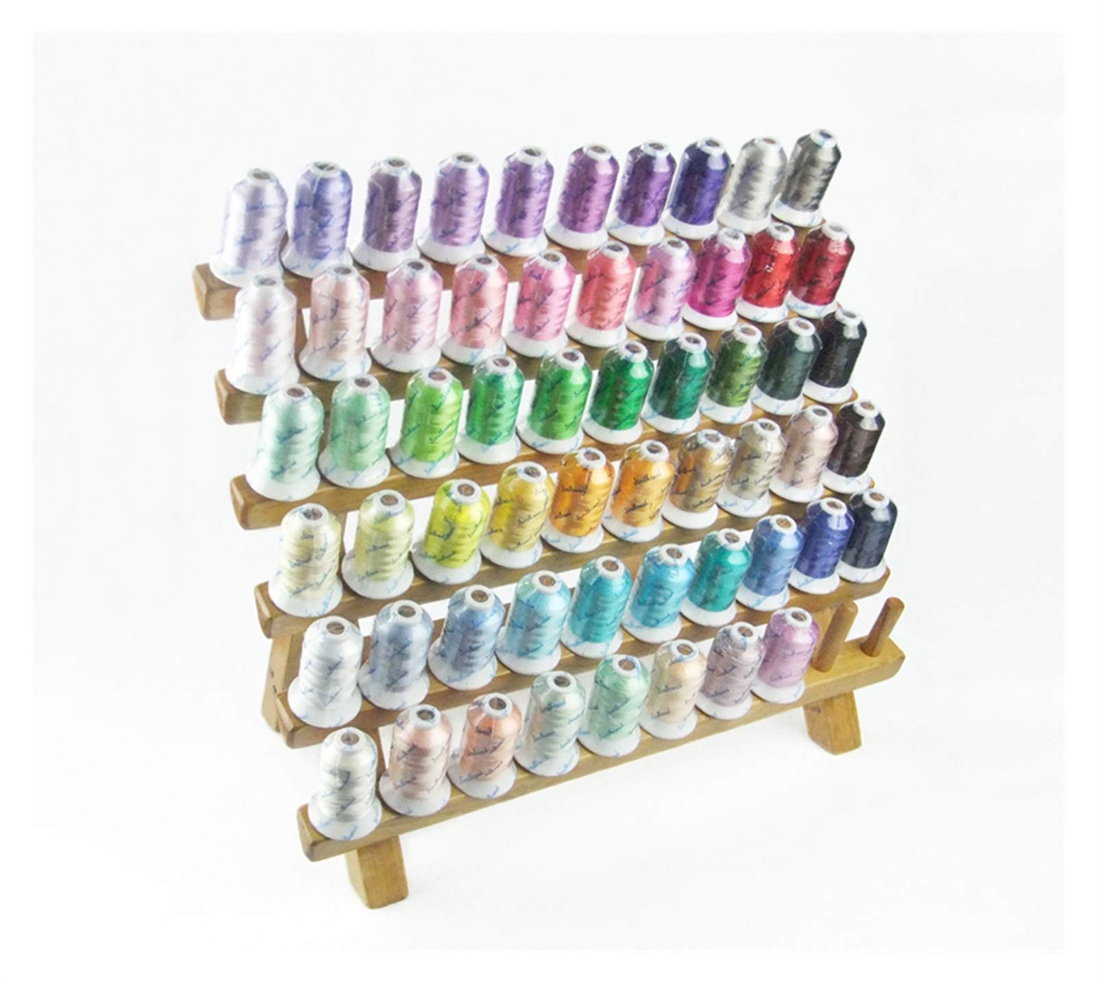 Hilo de bordar Hilo de la viscosa del bordado de Rayon Rayon se llegó con el popular 58 colores 500m / cono ideal para cualquier máquina para el hogar + envío gratis! (Color : 58C Rayon Thread)