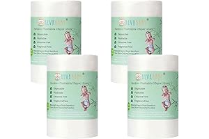 ALVABABY Flushable Diaper Liners; 4 Rolls