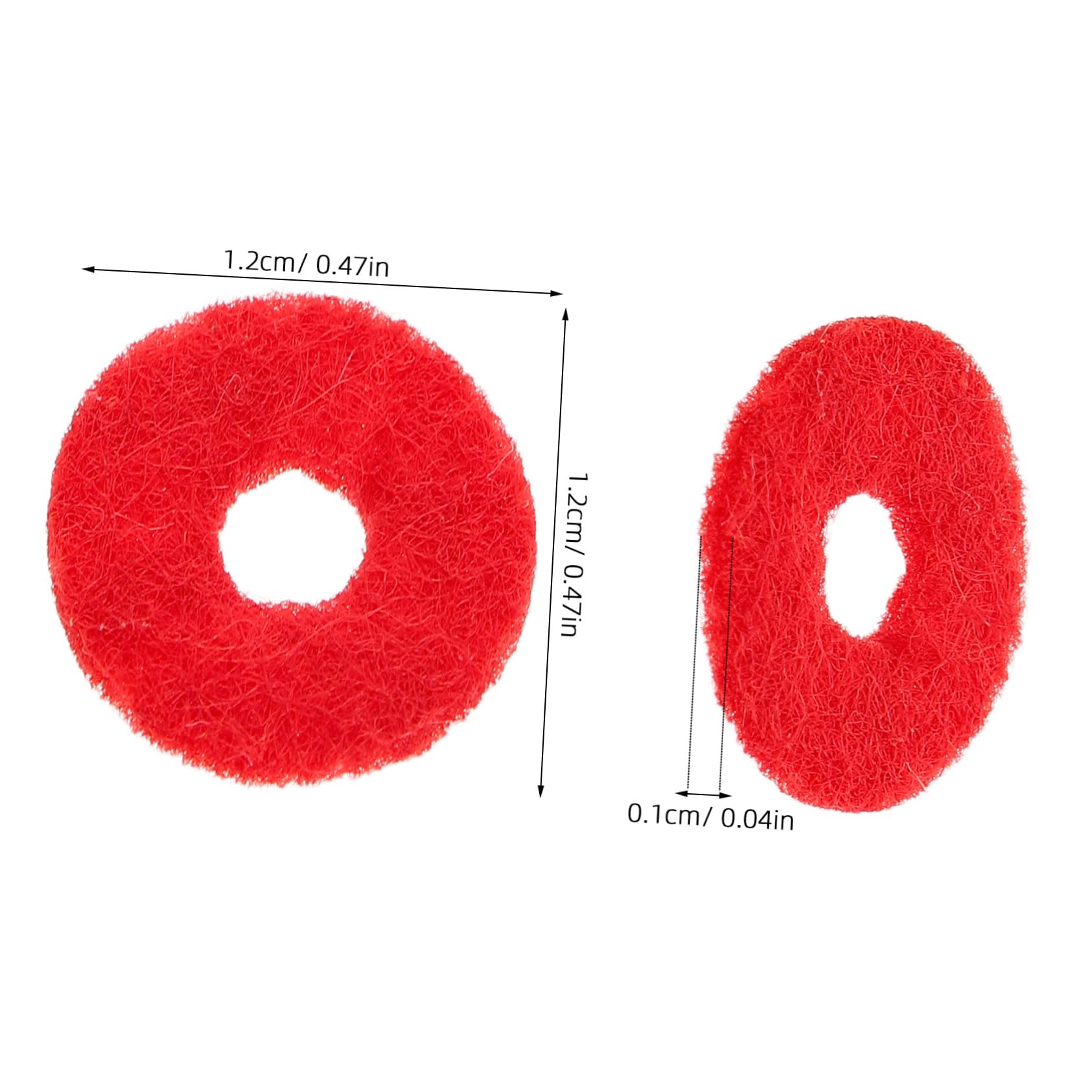 Garneck 90pc Piano Felt Discs Balance Washers Piano Spare Parts for Adjustment Maintenance Felt Pads Tuning Tool Kit