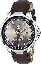 LIMESTONE Men’s Analog Quartz Watch with Day & Date Display, Leather/Silicone Strap – Casual & Formal Wrist Watch for Men