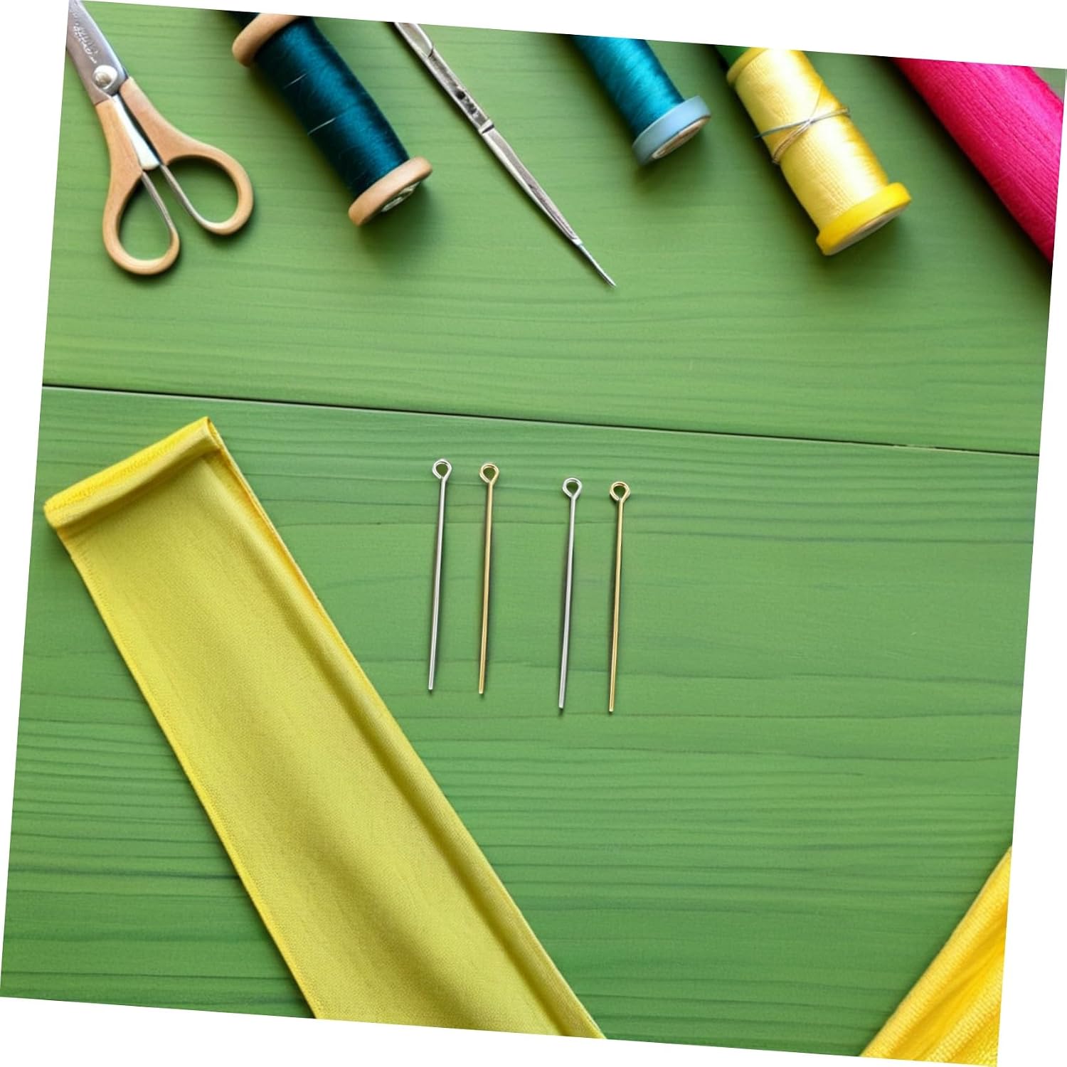 1200pcs Iron Eye Pins for Jewelry Making Mini Open Head Pins for Effortless Beading and Craft Jewelry Supplies Portable Beading Sticks to Create