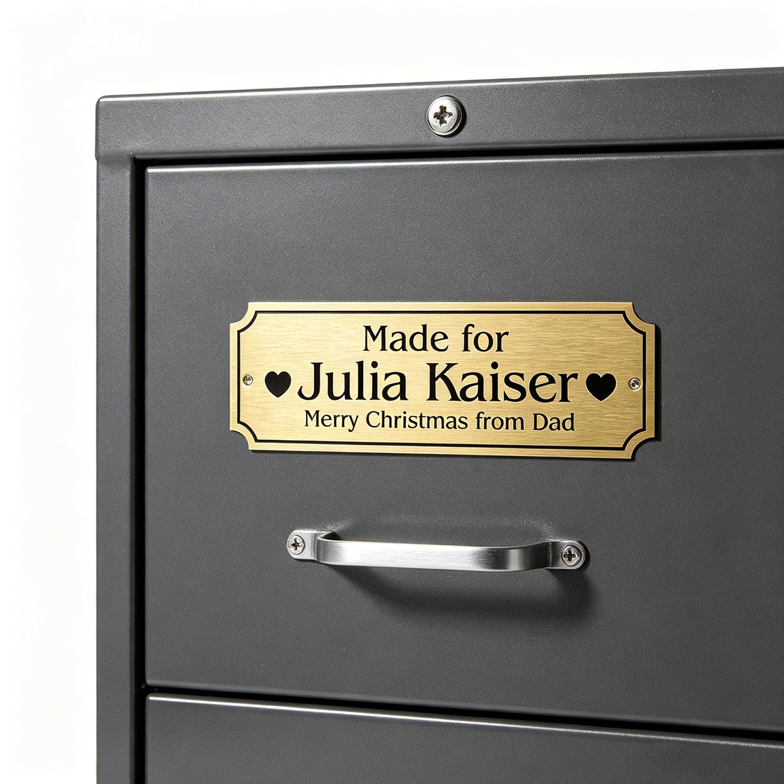 Placas de Identificación en Blanco de Latón, 30 Piezas 3 "X 1" Placas de Identificación de Latón Cepillado Tarjeta Dorada DIY Laser Marking Logo Tag, para Obras de Arte, Regalos (Montaje de tornillo)