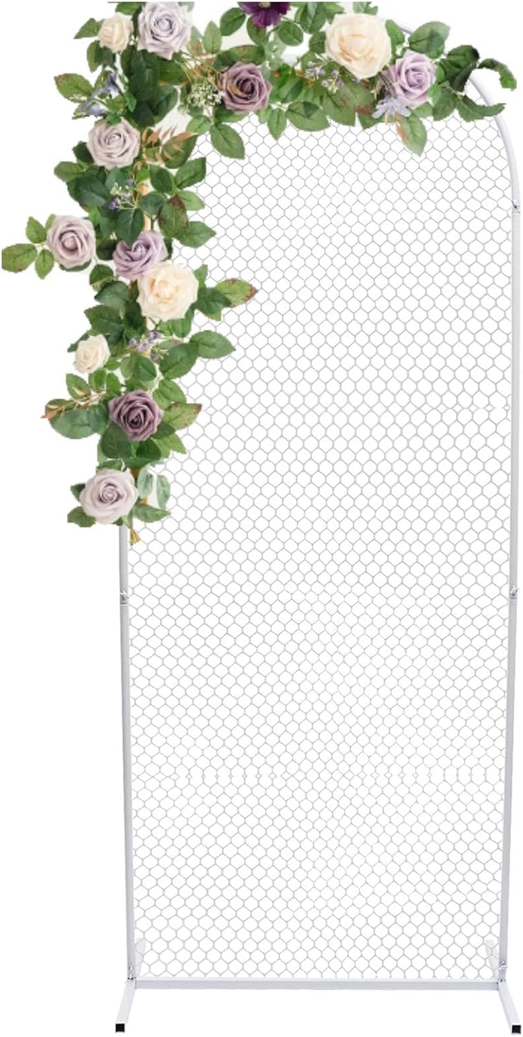 Amazon.com : Mesh Wall Stand Arch Backdrop Metal Arch with Grid ...