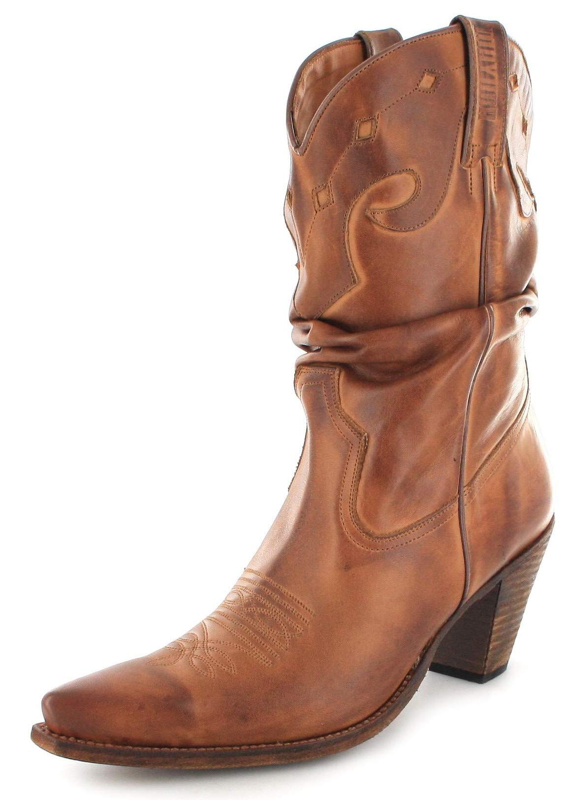 Mayura Boots Damern Westernstiefel 1952 Lederstiefel Braun