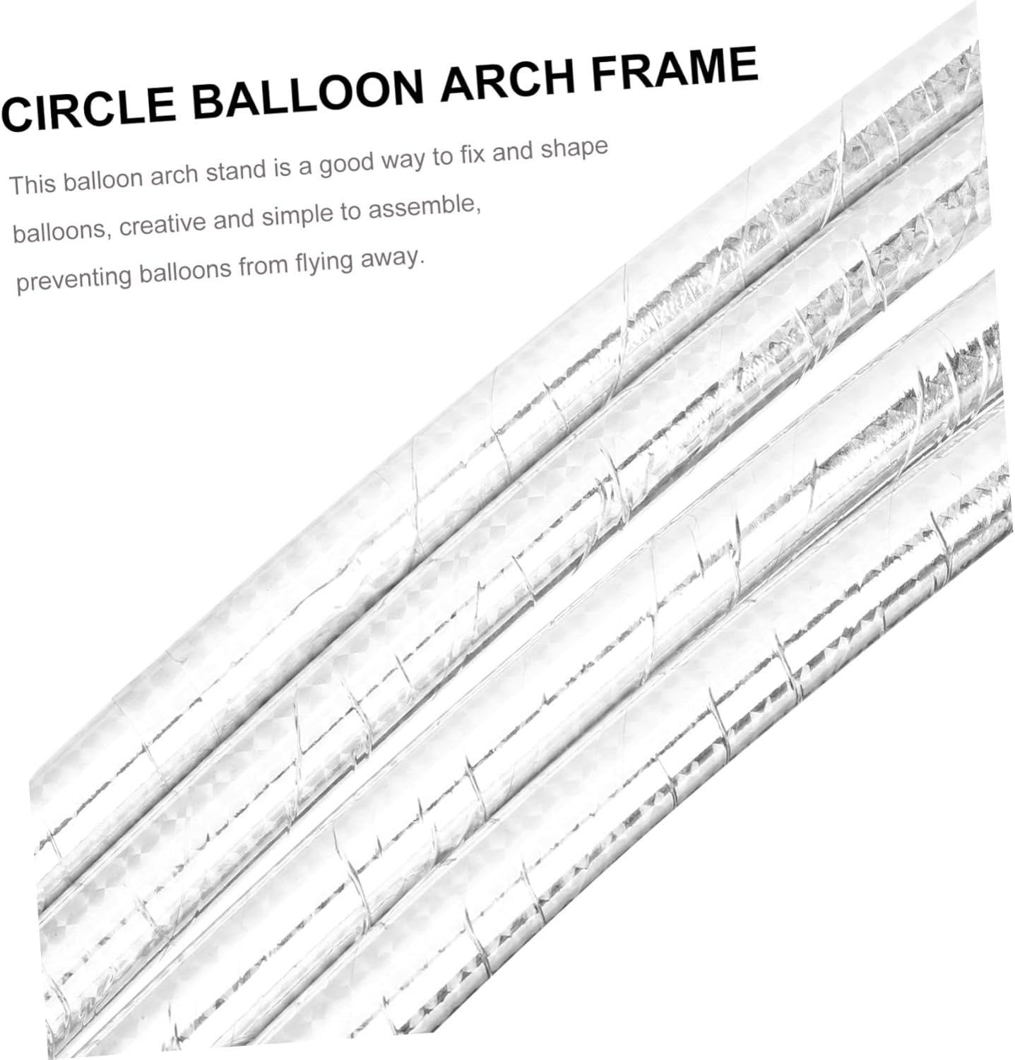 Amosfun 2sets Balloon Arch Kit of Round Frames for Wedding Birthday and Festival Decorations Easy to Assemble Backdrop Stand for Parties