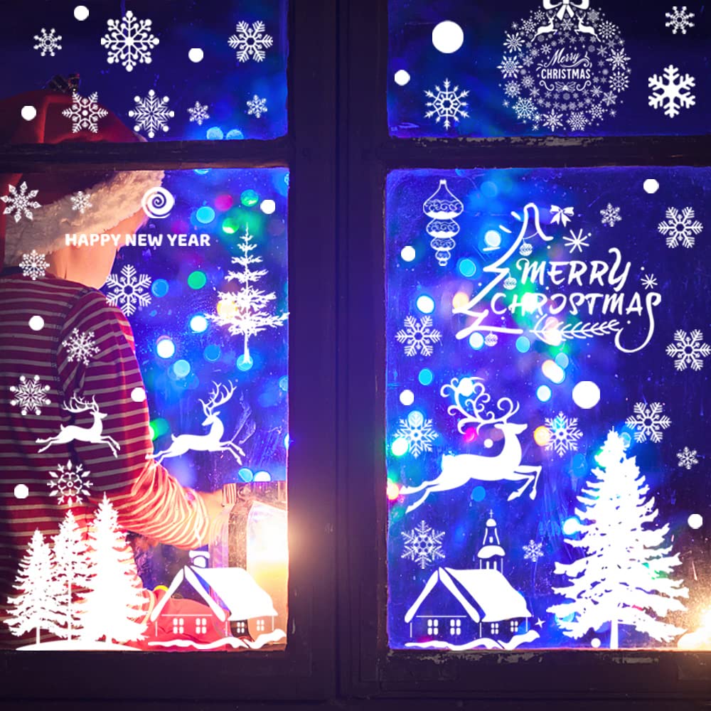 Vetrofanie Natalizie, Riutilizzabile Vetrofanie Natale