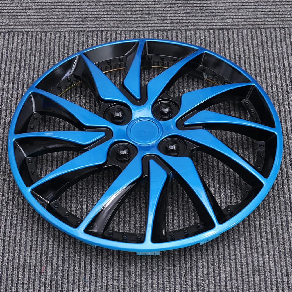 Enjoliveurs de Roue de Voiture 14 Pouces, 2 Pièces, PP Noir | Cache-moyeu Automobile, Protection de Jante en Acier, Installation Facile, Accessoires de Voiture pour Réfection