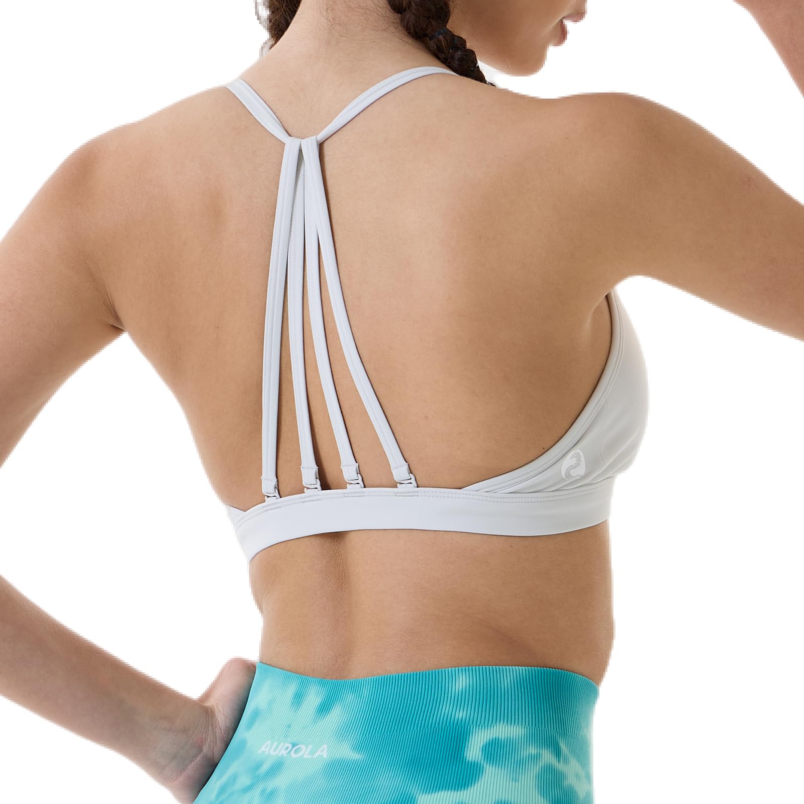 AUROLA Mercury Backless Strappy Workout Sports Bra for Women