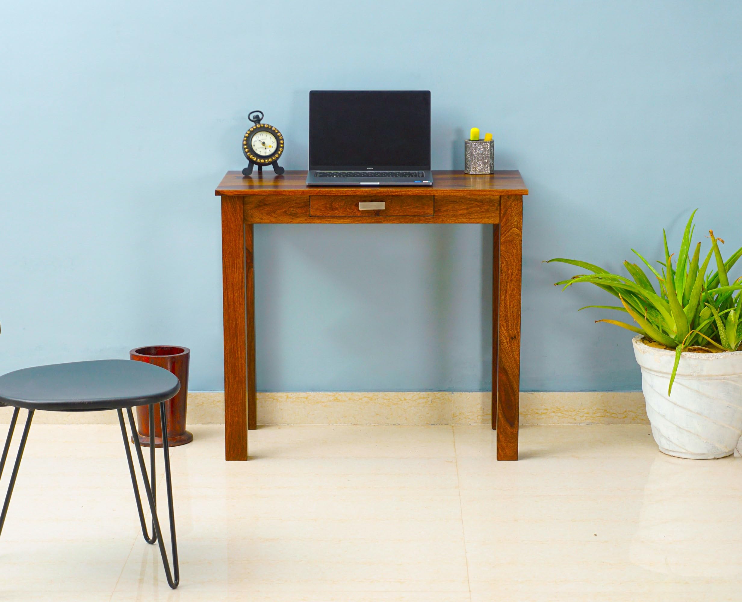 WOODEFLY Sheesham Wood One Drawer Study Table (Maple Finish, Brown) (B0CKVPJZFX) Amazon Price History, Amazon Price Tracker