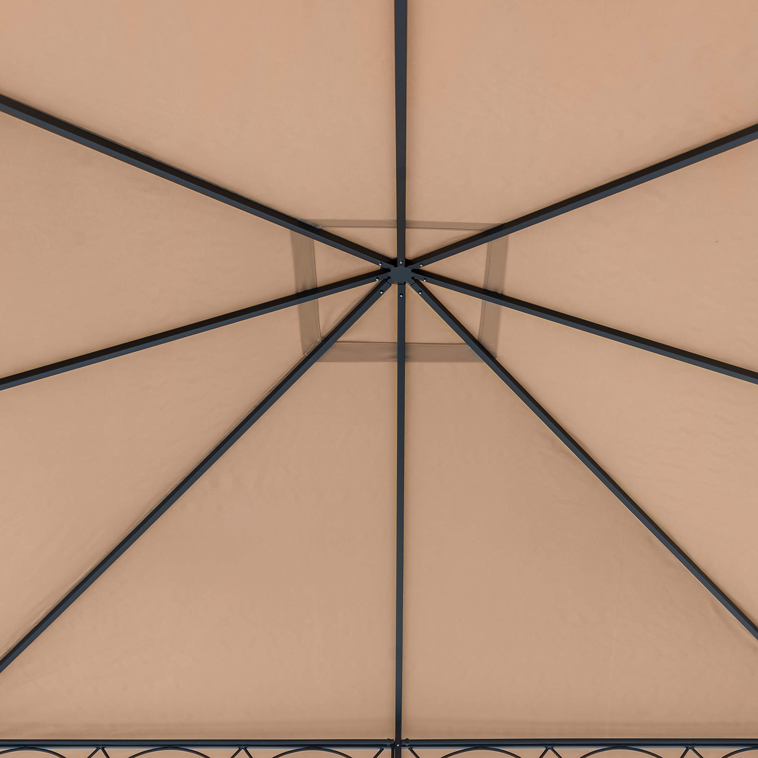 Ersatzdach 3x3 m für Rendezvous Premium ca. 220 g/m² Cappuccino