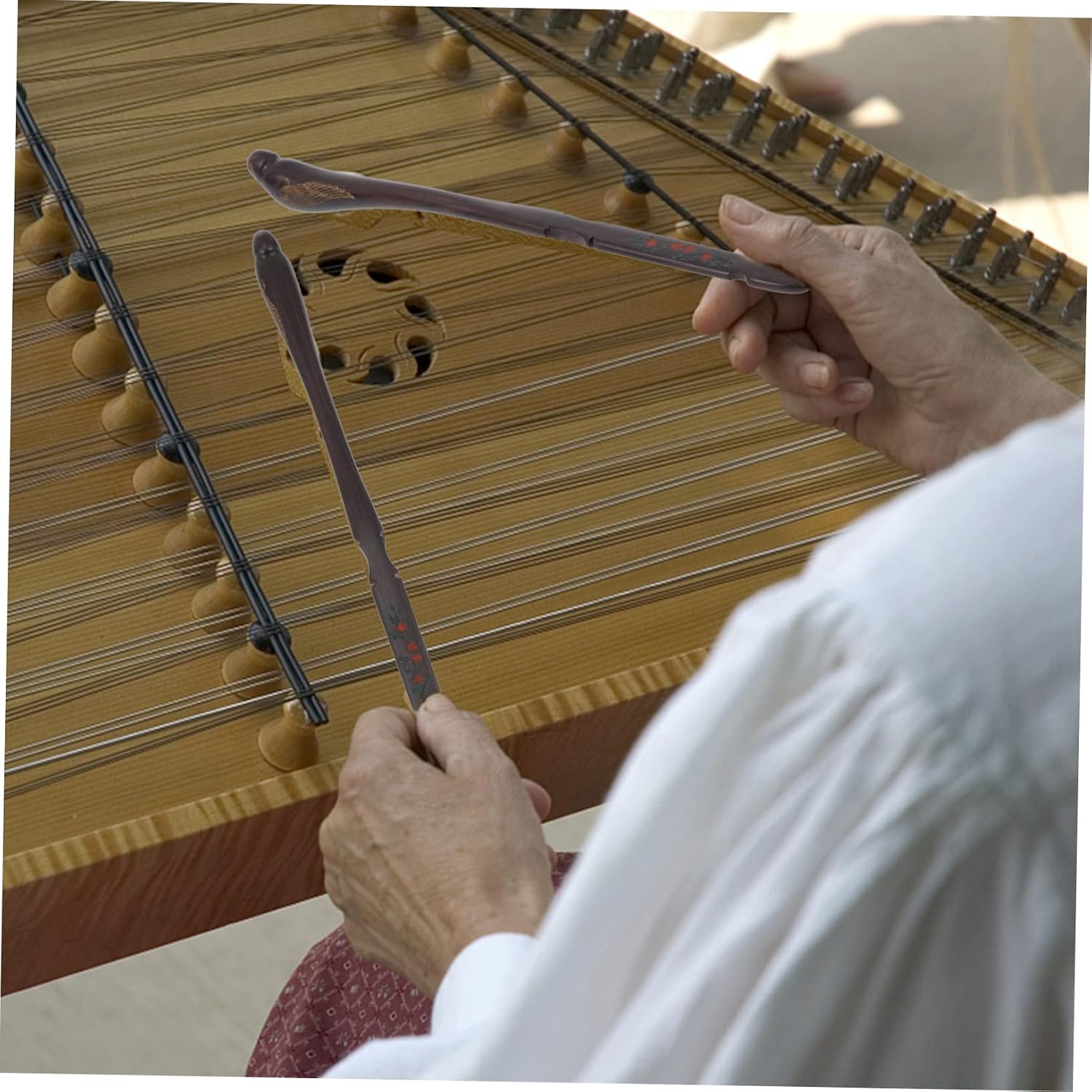 Vaguelly Bird-type Ebony Dulcimer Hammers Professional Mallet Musical Instrument Dulcimer Accessories