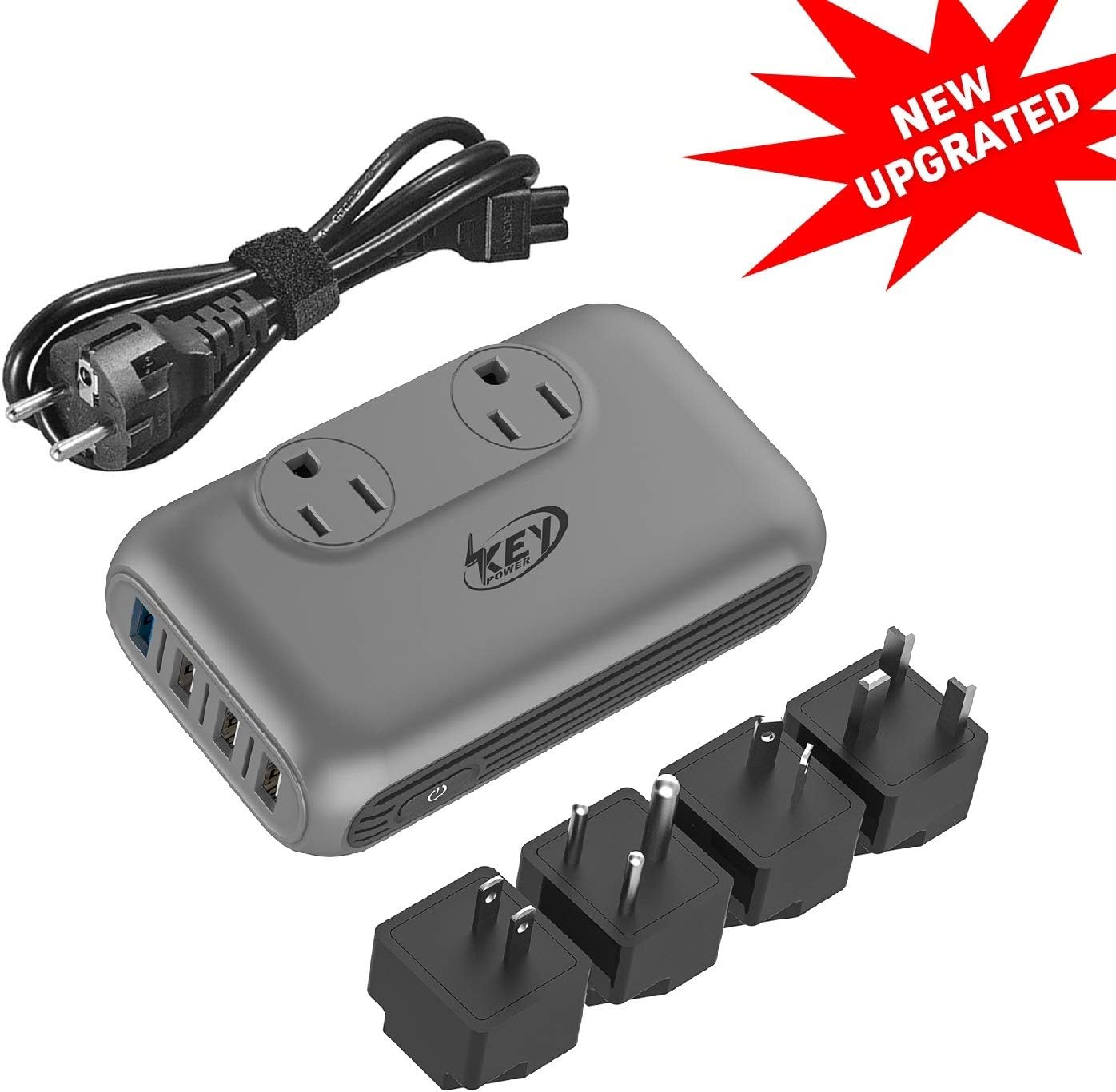 Key Power Step Down 220V to 110V Voltage Converter