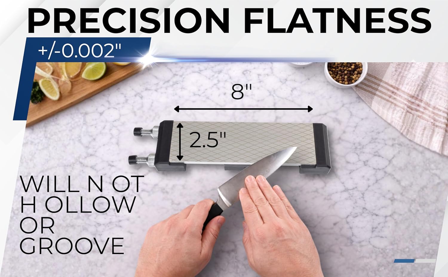 Ultra Sharp XL Double-Sided Diamond Sharpening Stone | Coarse and Extra Fine Grit