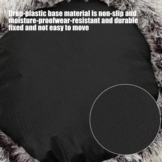Cozy Cocoon Dog Bed, 15.7”/19.7”/25.6”/31.5”/39.5” Dog Bed with Cover Cave, Pet Caves for Dogs, Pet Cave Bed, Winter Pet Plush Bed (Gray, 26IN)
