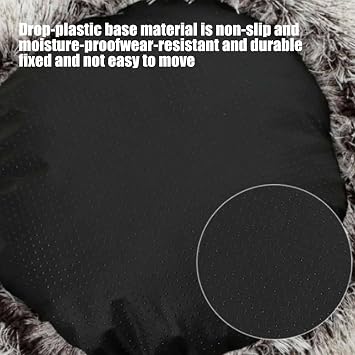 Cozy Cocoon Dog Bed, 15.7”/19.7”/25.6”/31.5”/39.5” Dog Bed with Cover Cave, Pet Caves for Dogs, Pet Cave Bed, Winter Pet Plush Bed (Gray, 26IN)