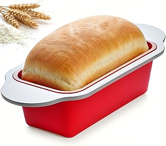 Boxiki Kitchen Premium Non-Stick Silicone Bread Loaf Pan, 9x5 Inches – Heavy-Duty Steel Frame, Non-Toxic, BPA & PFOA Free – Perfect for Pound Cakes, Breads, & More.