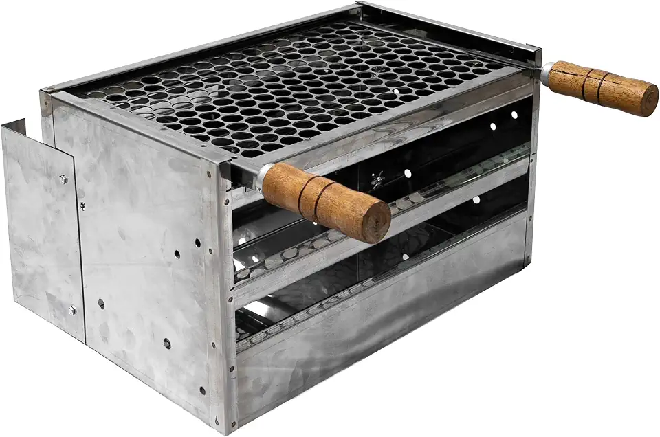 Churrasqueira Inox de Parede Grill Viana – Compacta, Fixação Direta, Ideal para Varanda Gourmet (CPI-50)