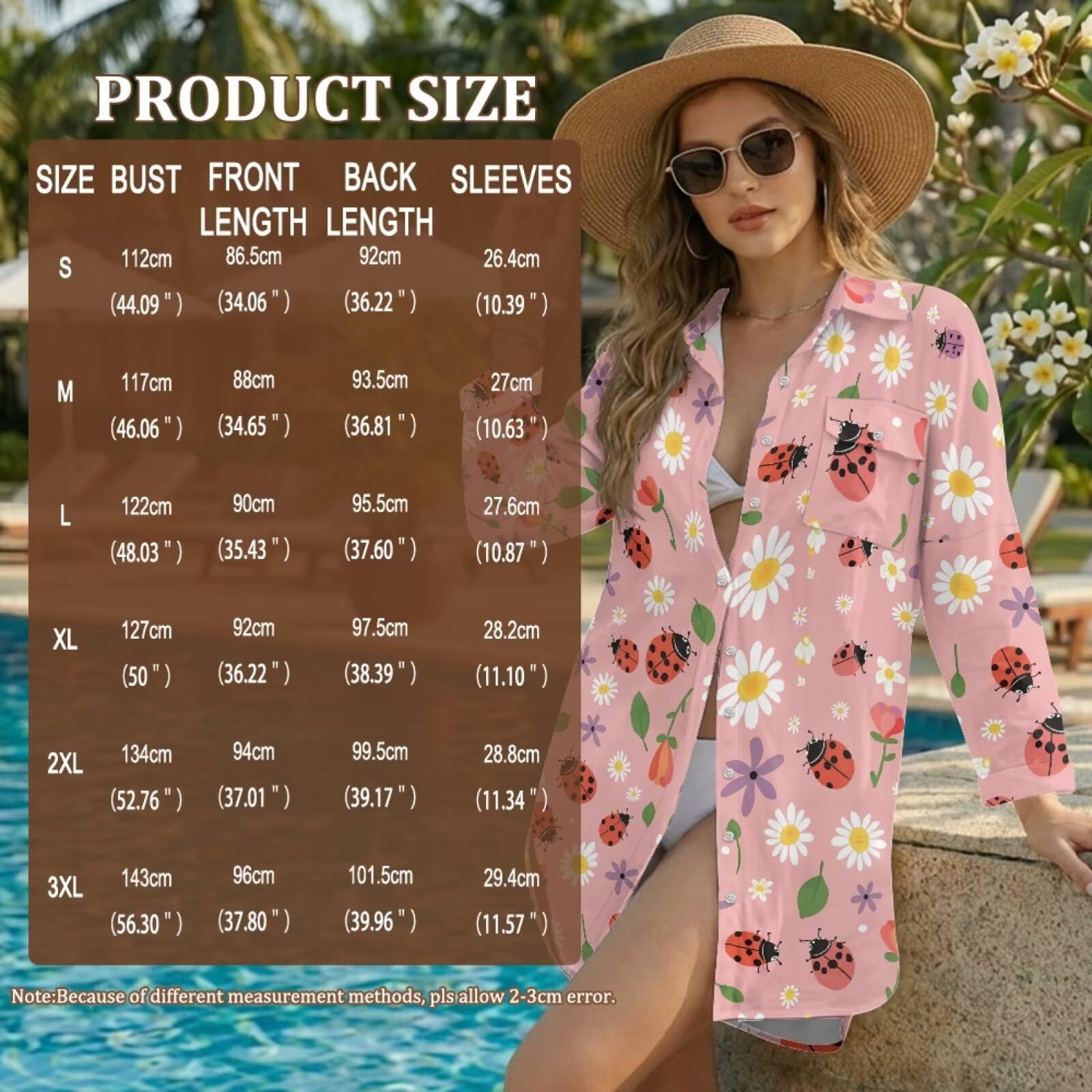 Copricostume da spiaggia da donna con bottoni, copricostume da bagno copricostume da spiaggia camicia bikini copricostume per abbigliamento estivo da resort