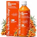 The Wellness Shop Himalayan Sea Buckthorn Juice 500ml | Cold Pressed Seabuckthorn Berry Pulp Concentrate with Natural Vitamin C Omega 3 6 7 9, Antioxidants | Supports Immunity Skin Glow Gut Health gallery image