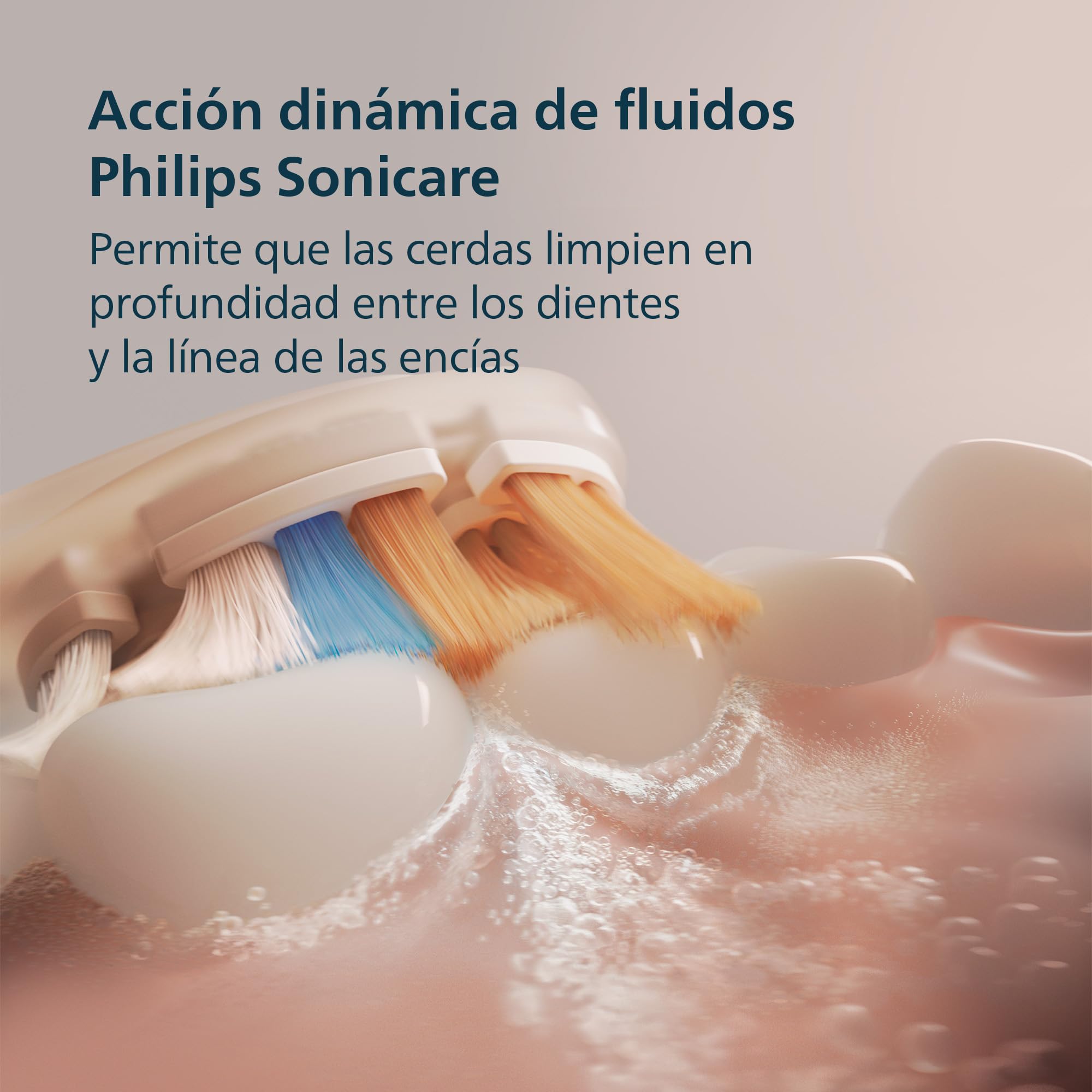 Philips Sonicare DiamondClean Smart 9400, cepillo dental eléctrico, con aplicación, sensor de presión, detección de cabezal de cepillado, blanco, modelo HX9917/88, Blanco, 2 Cabezales