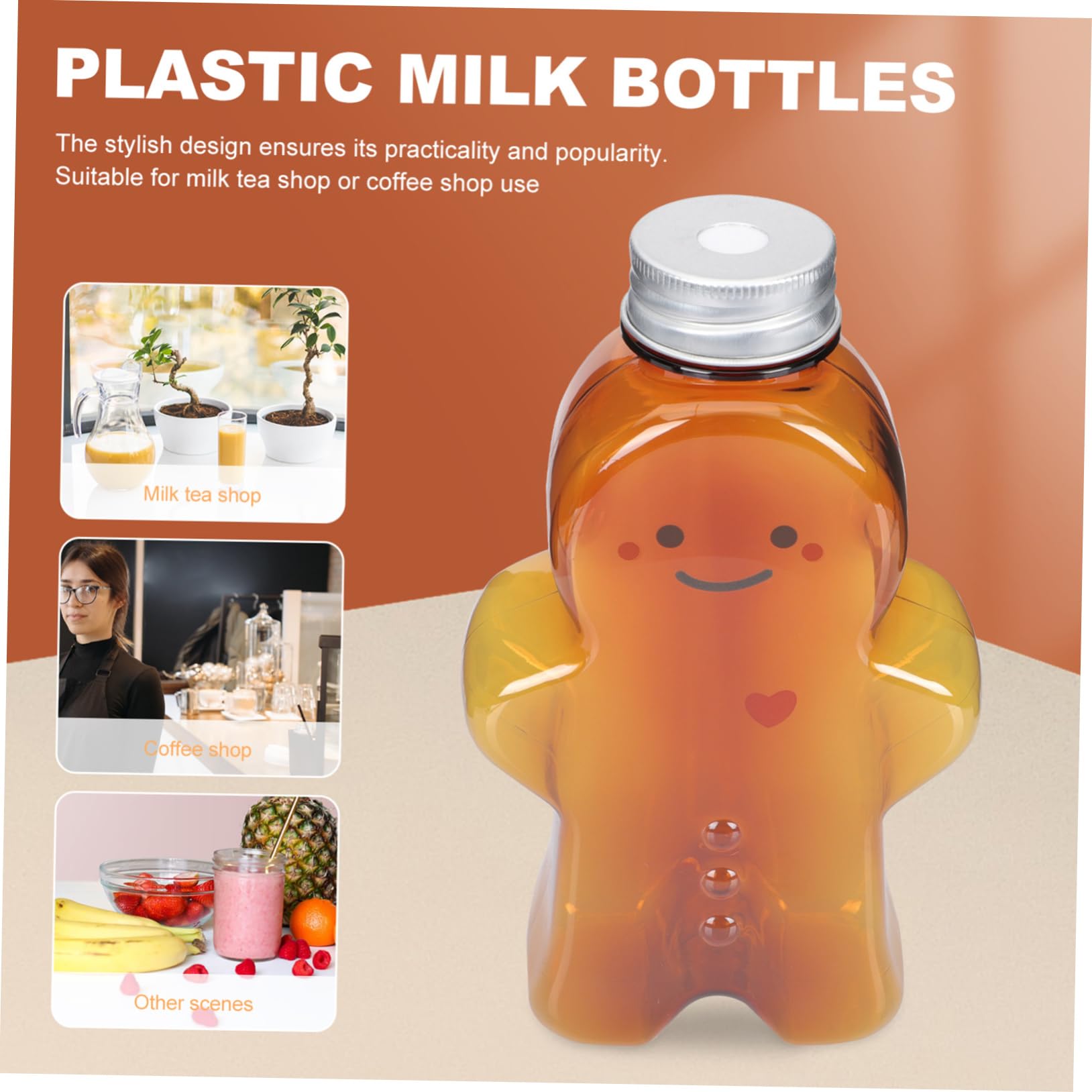 10pcs 700ml PET Drink Bottles with Caps for Milk Juice and Beverages Ideal for Parties and Events Reusable Beverage Containers