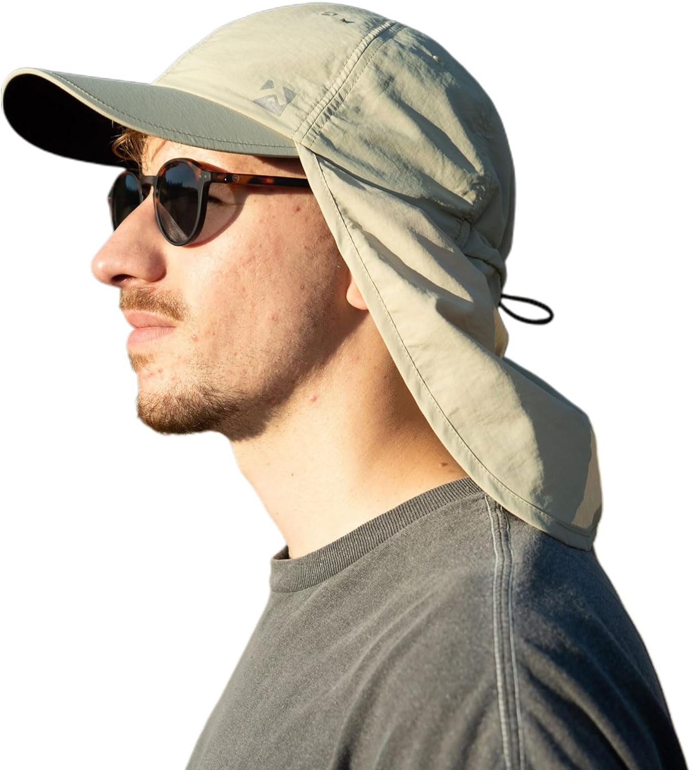 TOP-EXXL/XXL Waterproof Baseball Cap Mens with Neck Flap, UV Protection Sun Hats Women, Foldable Summer Hats Safari Hiking Outdoor Hat Breathable Adjustable