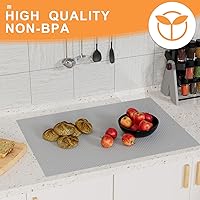 Vista 7 de Revestimientos de estantes para gabinetes de cocina Impermeables: Forro de cajón de 10 pulgadas de ancho gris claro - 10 pulgadas × 33 pies Papel