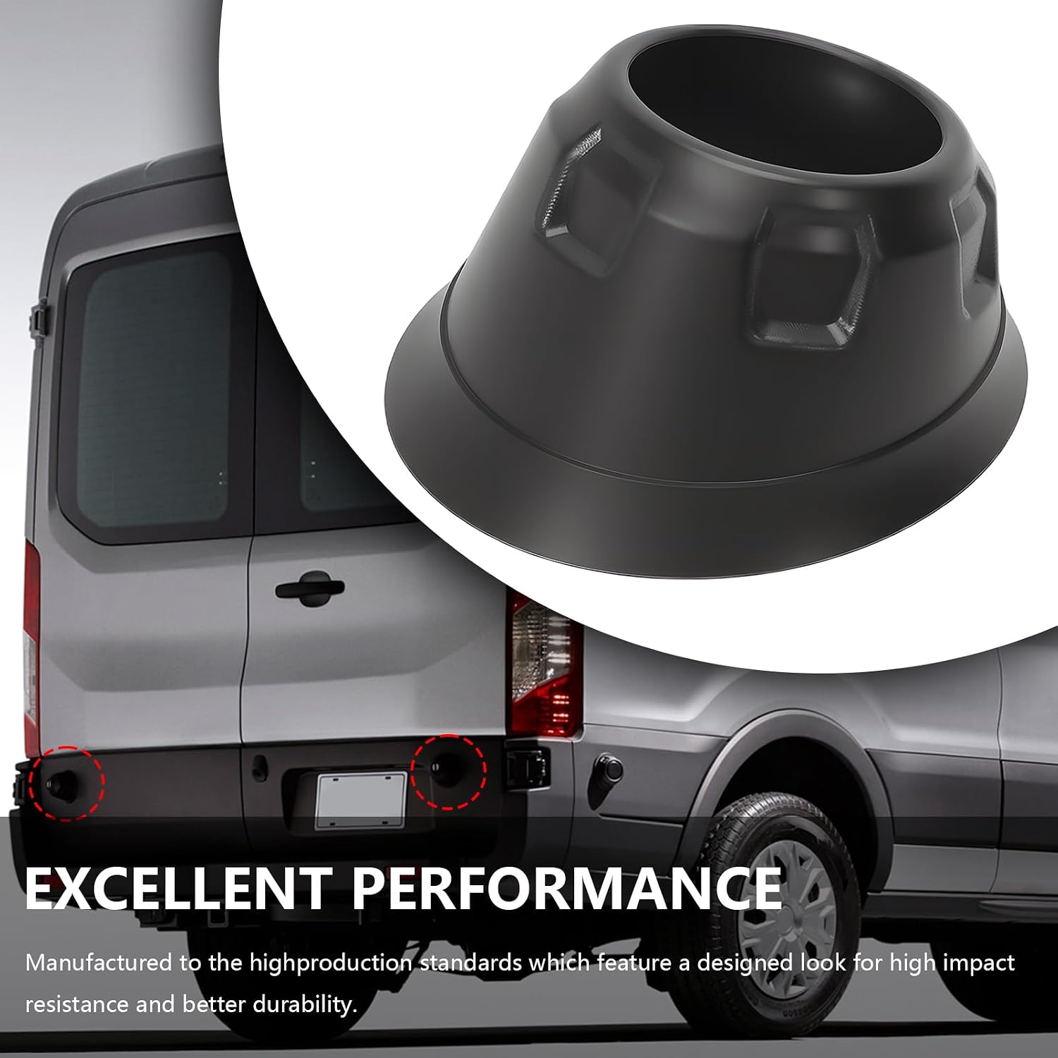 BK3Z16758AC Rear Cargo Door Bumper Magnet Stop Cover for 2015-2023 Transit 150/250/350/350HD E-transit 2022-2023 Rear Bumper Cover BK3Z-16758-AC