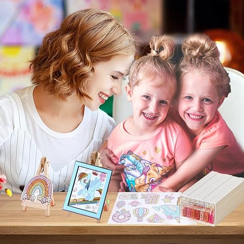 Miniatura 6 de Gemas de pintura de diamantes de 447 colores, 89400 cuentas redondas de diamantes 5D, para pintura de diamantes que faltan y bricolaje arte de