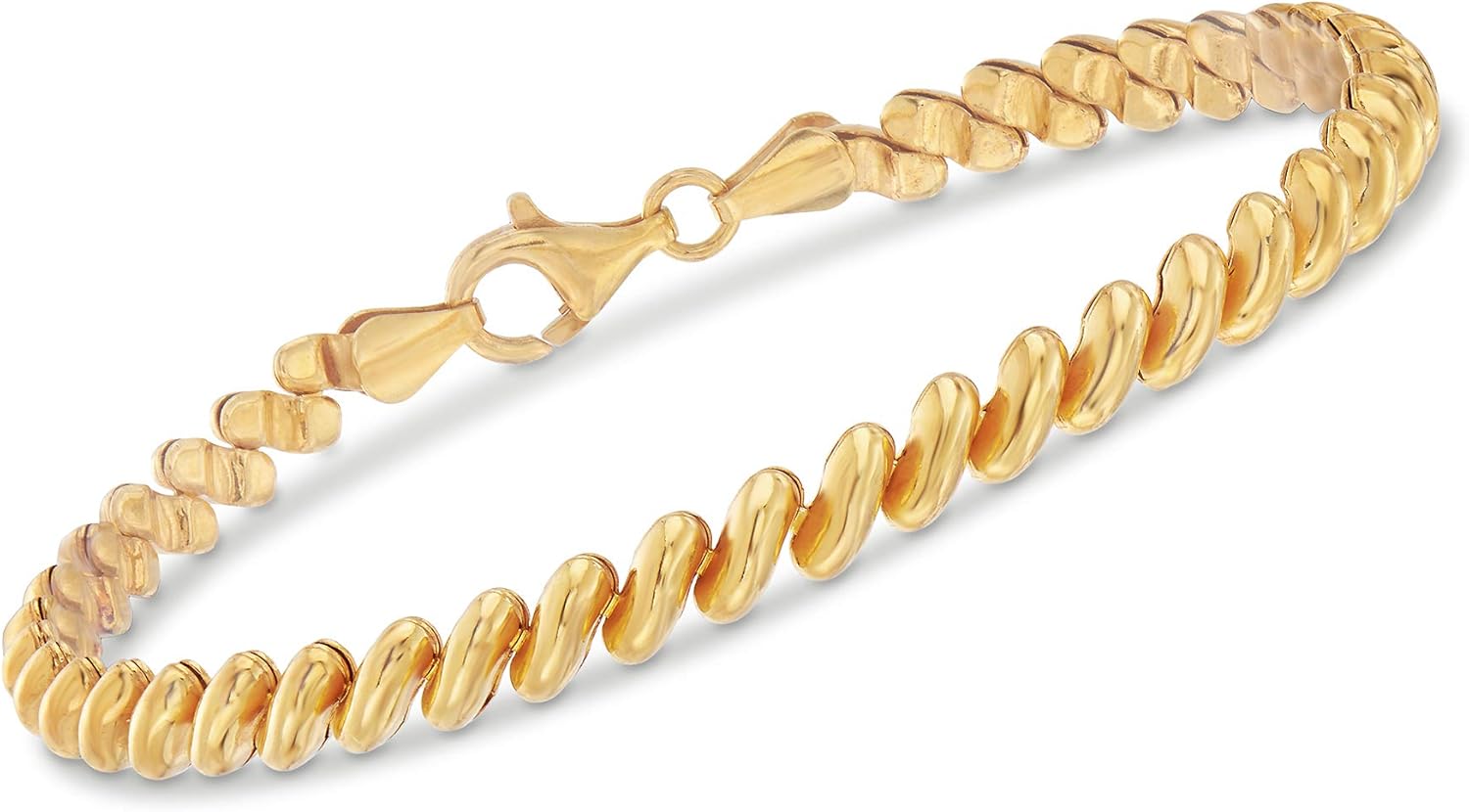 Ross-Simons Italian 18kt Gold Over Sterling San Marco Bracelet