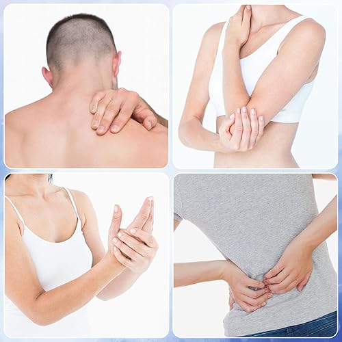 Miniatura 7 de Paquete de 2 paquetes de hielo reutilizables Ohuhu con envoltura de gel de terapia fría y caliente, ajustable, flexible, para hombros, muñecas,