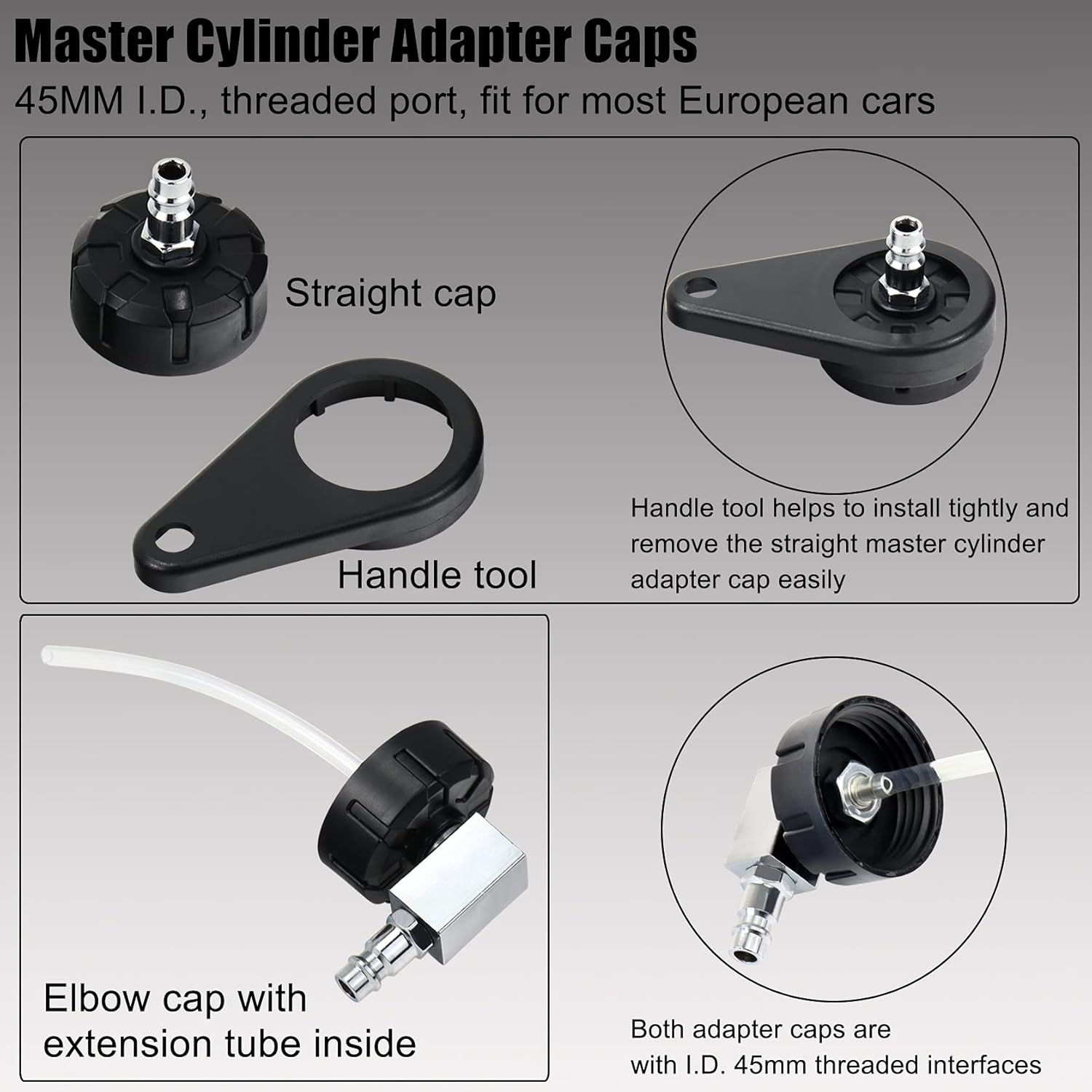 Limited Discount YSTOOL Manual Brake Clutch Fluid Bleeder Kit Oil Change Bleeding Tool Set with 3L Hand Pressure Pump Refill Tank 1L Extractor Bottle Master Cylinder Adapter Caps Compatible with Ford Chevy VW Audi