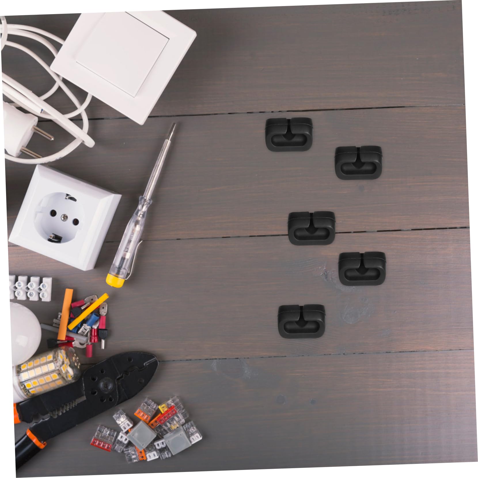 Hemobllo 60stücke Kabelclips Selbstklebend Für Kabelmanagement Organizer Für Ladekabel Usb-datenkabel Und Audiokabel Praktische Halterungen Zur Fixierung Von Kabeln