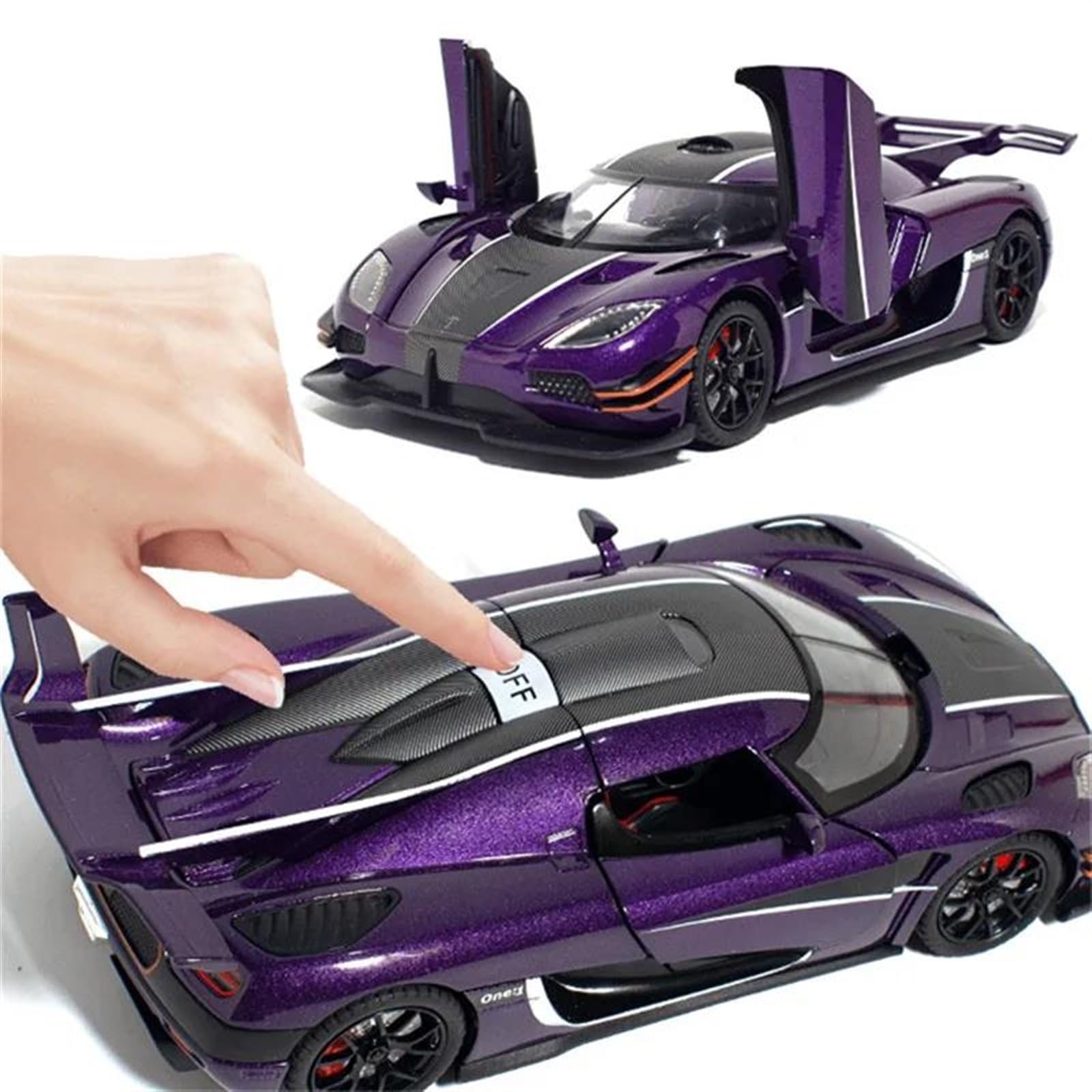 21cm Modellauto Koenigsegg One1 Modellauto 1:24 Die Produktbild-Vorschau 12