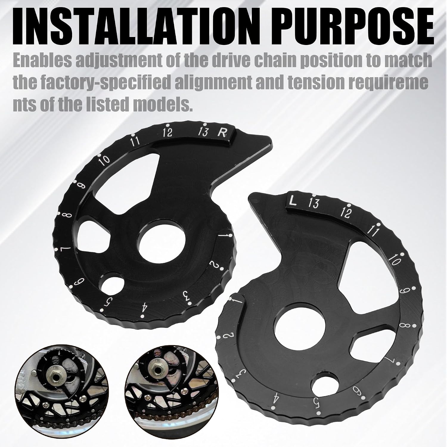 Chain Adjuster Tensioner CNC for 200 225 250 600 TTR TW XT XTZ