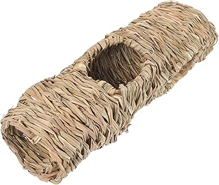 MARMERDO Túnel De Brinquedo De Palha Para Animais De Estimação Túnel De Hamster Brinquedo De Exercício Túnel De Dormir Túneis De Porquinho Da Índia Túnel De Brinquedo De Hamster Túnel De