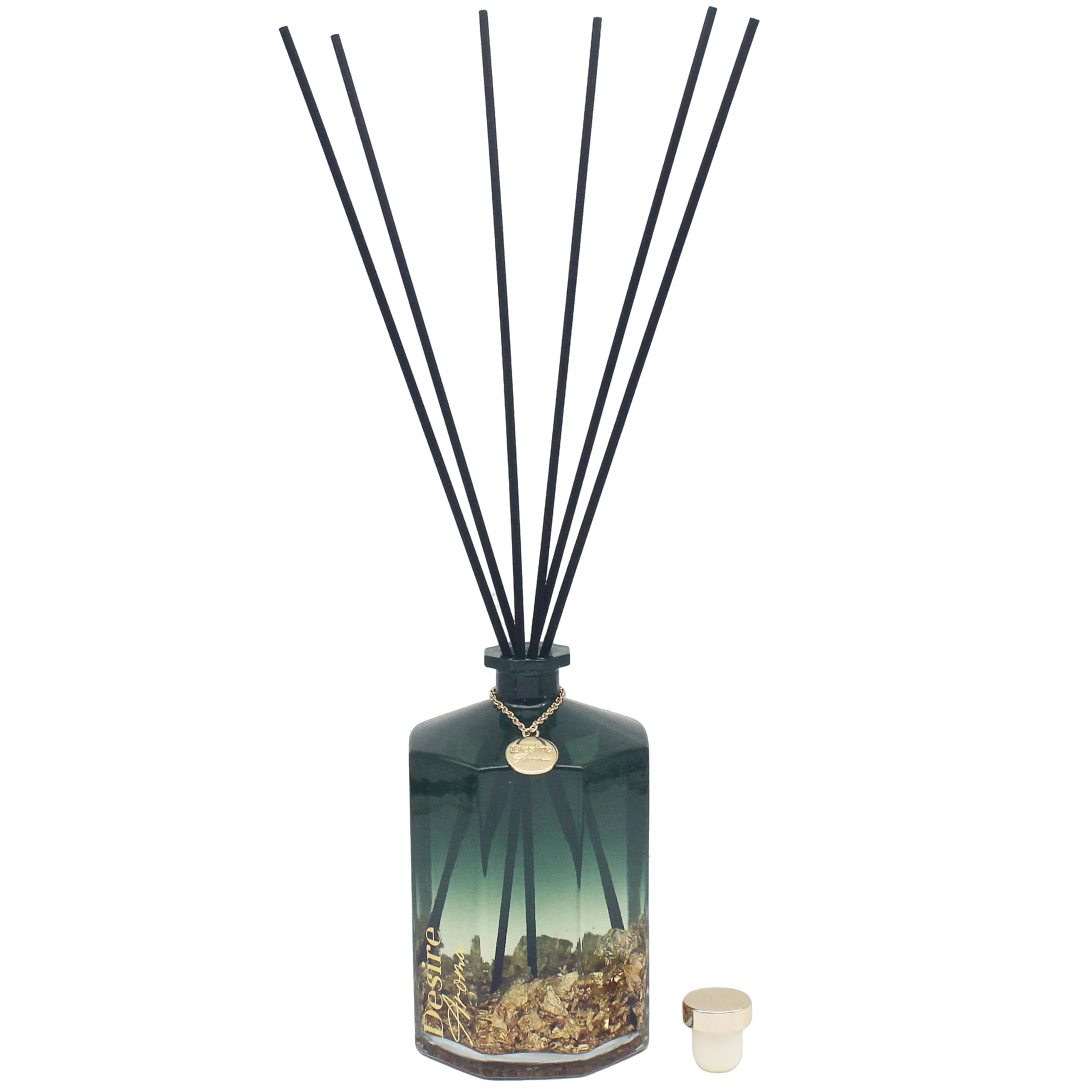 Lesser & Pavey Desire Aroma 1000ml Midas Verde Diffusers For Home Fragrance & Air Freshener | Aromatherapy Reed Diffuser For Stress Relief | Lovely Room Accessories Gifts For Women And Men